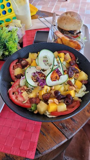 Tropical Salad at Aroma Coffee Bar in Cahuita