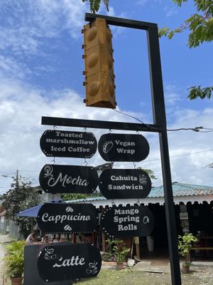   at Aroma Coffee Bar in Cahuita