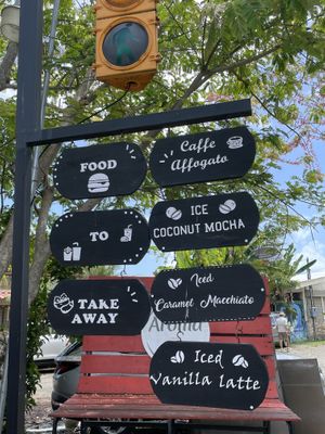   at Aroma Coffee Bar in Cahuita