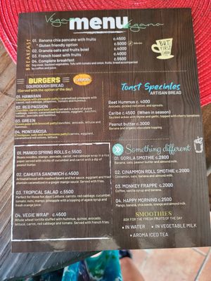  at Aroma Coffee Bar in Cahuita