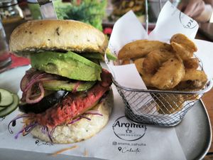 Red passion at Aroma Coffee Bar in Cahuita