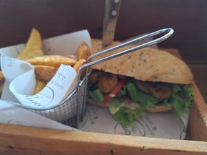 Vegan cahuita sandwich at Aroma Coffee Bar in Cahuita