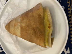 Vegan Spanish omelet  at Rachel's Cafe & Creperie in Lancaster