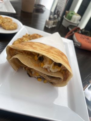 Southwest burrito- vegan  at Rachel's Cafe & Creperie in Lancaster