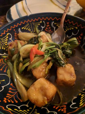 Delicious tofu and potato rolls at Suyuan in Bristol