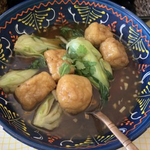 Sweet and sour tofu balls  at Suyuan in Bristol