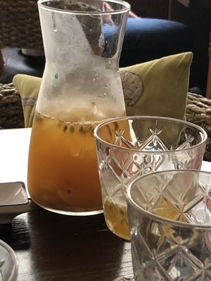 Peach and passion fruit iced tea at Suyuan in Bristol