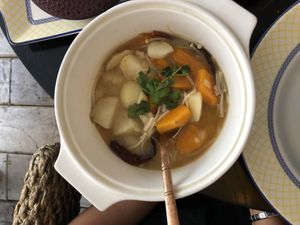 Potato, butternut squash and mushroom curry (suyuan special curry) at Suyuan in Bristol