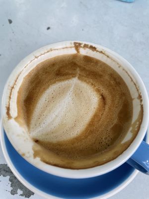 Capuccino at Pura Vida - South of Fifth in Miami Beach