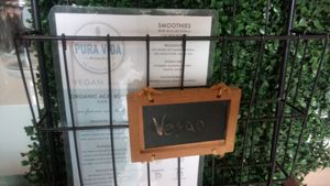 Vegan menu at Pura Vida - South of Fifth in Miami Beach