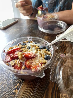 Blueberry bowl special $13.50  at Jess's Juice Bar in Lambertville