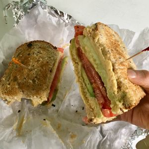 globe trotter with no feta at Jess's Juice Bar in Lambertville