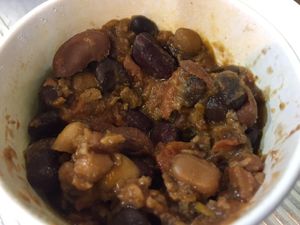 Three bean chili at Jess's Juice Bar in Lambertville