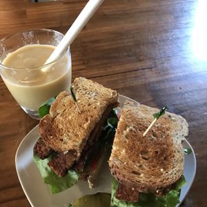 sunshine and TLT my fav combo  at Jess's Juice Bar in Lambertville