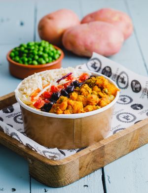 Aloo Matar at Wrapchic - Meadowhall in Sheffield