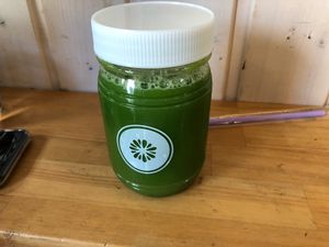 Green juice, good but very expensive 1600yen at Trueberry - Nakameguro in Tokyo