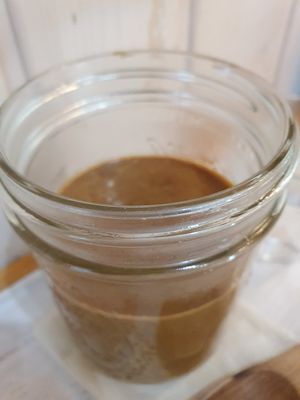 Hot cafe detox maca smoothie at Trueberry - Nakameguro in Tokyo