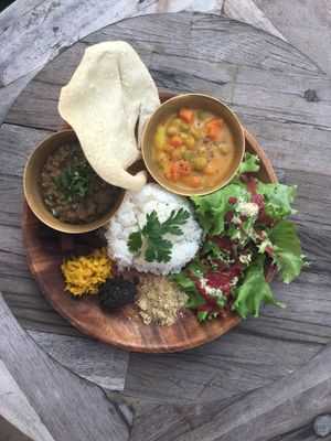 Ayurveda plate at Trueberry - Omotesando in Tokyo