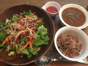 Organic salad set  at Trueberry - Omotesando in Tokyo