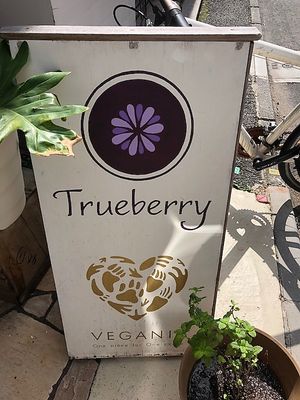 Sign at Trueberry - Omotesando in Tokyo