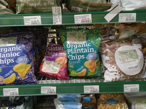 Plantain chips at Naturkost Aps in Odense