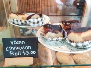 New version of vegan cinnamon roll at Slow Bakes in Central Singapore