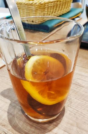 Hot Lemon Tea (comes with Set Meals) at Saute-san 素特-さん in Central Singapore