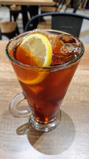 iced lemon tea at Saute-san 素特-さん in Central Singapore
