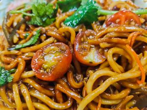 Minced shroom dry ramen at Saute-san 素特-さん in Central Singapore