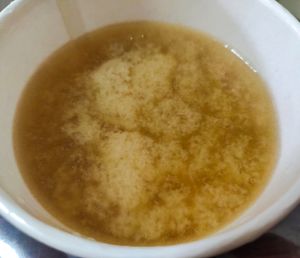 Miso soup at Saute-san 素特-さん in Central Singapore