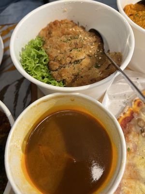 Katsu don curry 2/5 lack of any seasoning   at Saute-san 素特-さん in Central Singapore