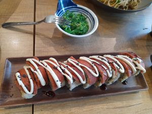 Kimbap ham handroll & chuka wakame at Saute-san 素特-さん in Central Singapore