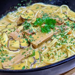 Japanese Curry Cream Spaghetti at Saute-san 素特-さん in Central Singapore