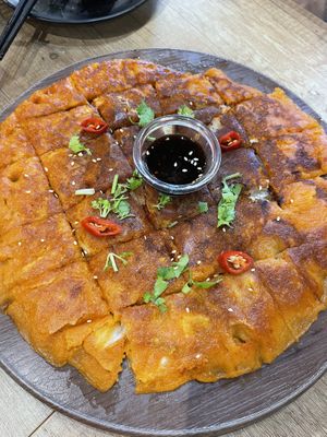 Kimchi Pancake   at Saute-san 素特-さん in Central Singapore
