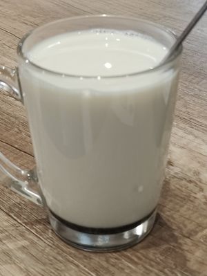 Hot soya milk at Saute-san 素特-さん in Central Singapore