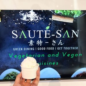 Vegan sorbet at Saute-san 素特-さん in Central Singapore