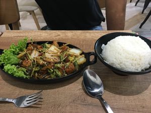 Mushroom and rice dish at Saute-san 素特-さん in Central Singapore