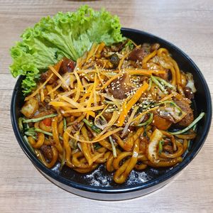 Udon Teriyaki Lion Mane $13.90 at Saute-san 素特-さん in Central Singapore