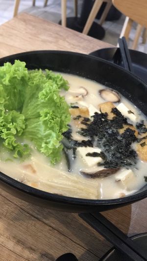 D1 soy milk miso stew ramen $10.90 at Saute-san 素特-さん in Central Singapore