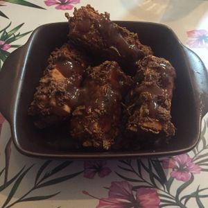 Tofusticks at Lazy Vegan in Santiago