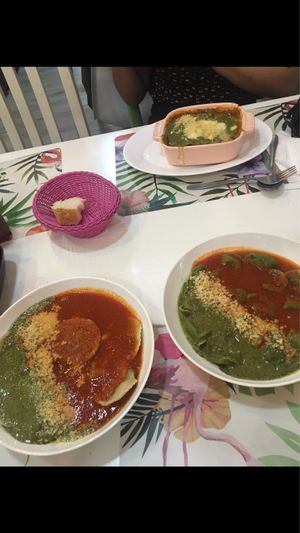 Lasaña y pastas rellenas at Lazy Vegan in Santiago