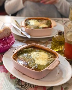 Lasaña  at Lazy Vegan in Santiago