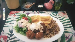 Menú of the day at Lazy Vegan in Santiago