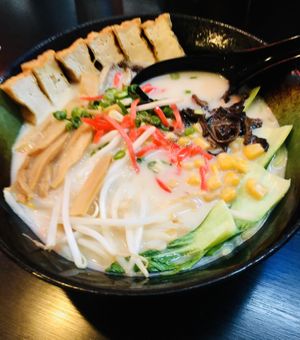 Vegan option  at House of Ramen in Portland