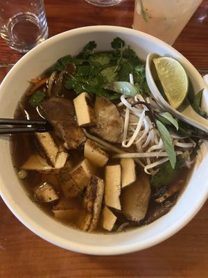 Tofu shiitake pho  at 98 Center Moab in Moab