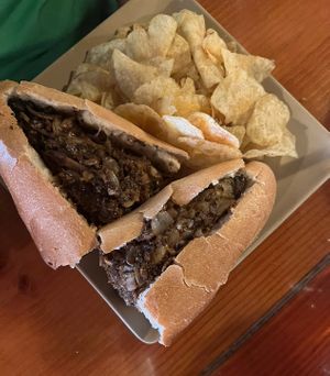 Vegan Cheesesteak   at 98 Center Moab in Moab