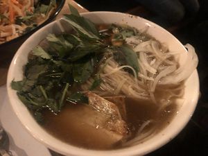 Vegan pho  at 98 Center Moab in Moab