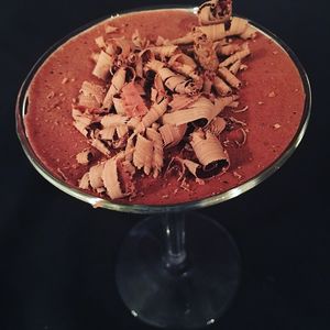 Vegan mousse  at Rumney Rocks Bistro in Rumney