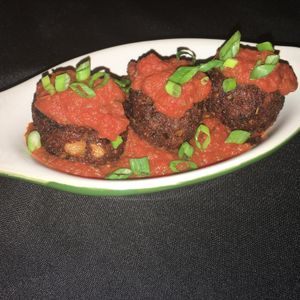 Vegan meatballs  at Rumney Rocks Bistro in Rumney
