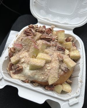 apple pie without caramel  at Cinnaholic in San Jose